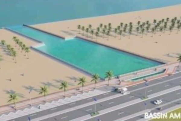 Bénin zones de baignade côte maritime