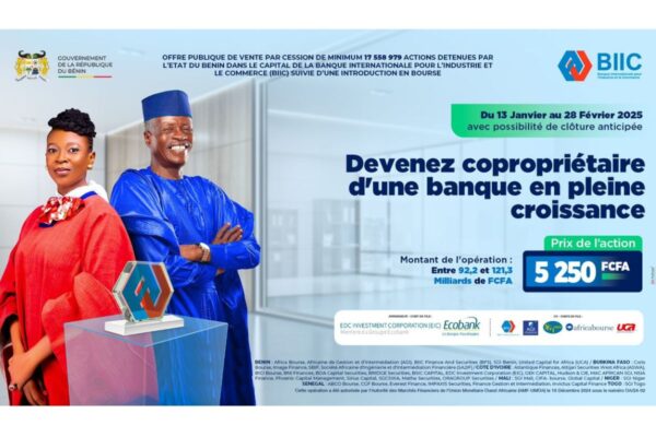 Offre Publique de Vente Bénin BIIC
