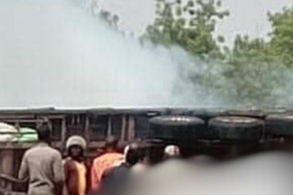 Accident de route chauffeur camion