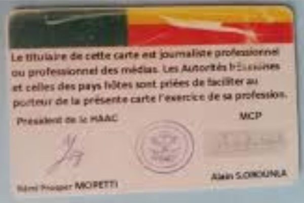 Carte de presse au Bénin : un portail numérique pour simplifier les démarches