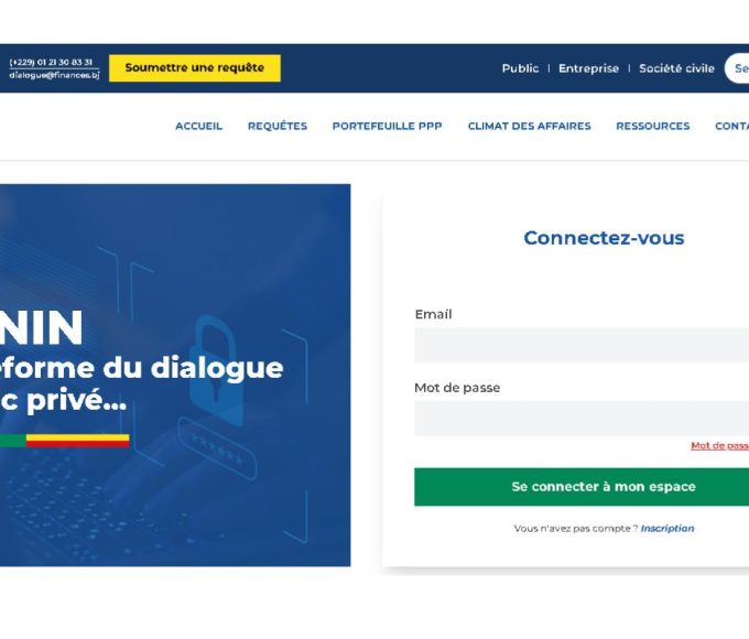 Économie béninoise : le gouvernement lance un outil digital pour stimuler les partenariats public-privé
